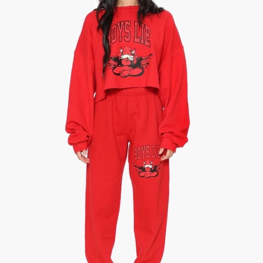 BoysLie crop crew neck